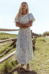 Bethie Petal Sleeve Maxi Dress