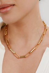 Rectangular Link Necklace