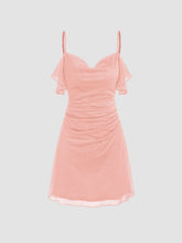 Sequin Ruched Mini Dress