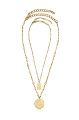 Medallions of Mine Layered Coin Necklace Set