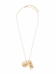 Zodiac Double Medallion Necklace