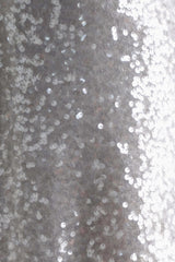 Sofia Long Sleeve Sequin Maxi Dress - White
