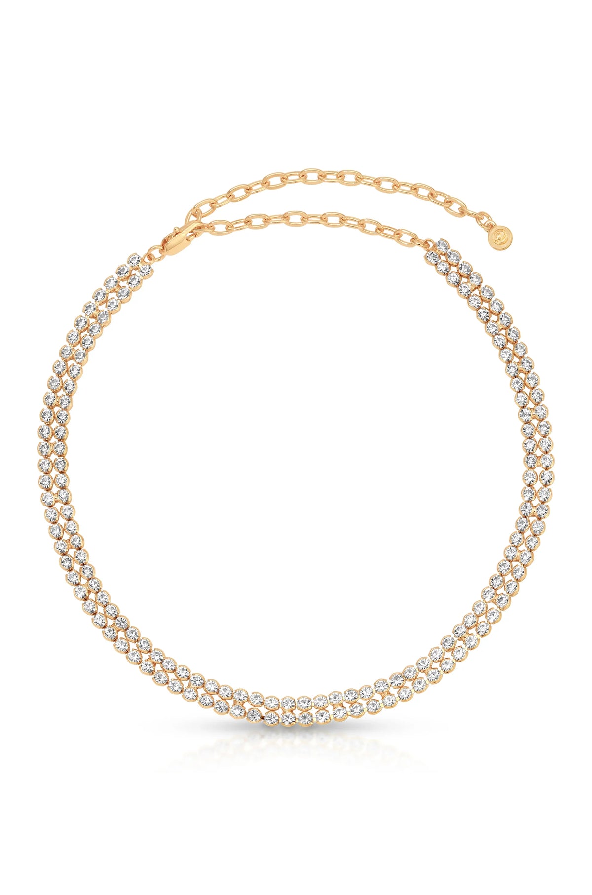 Two Rows of Crystal Sparkle Choker