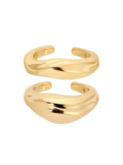 Bold Metallic Ear Cuff Set